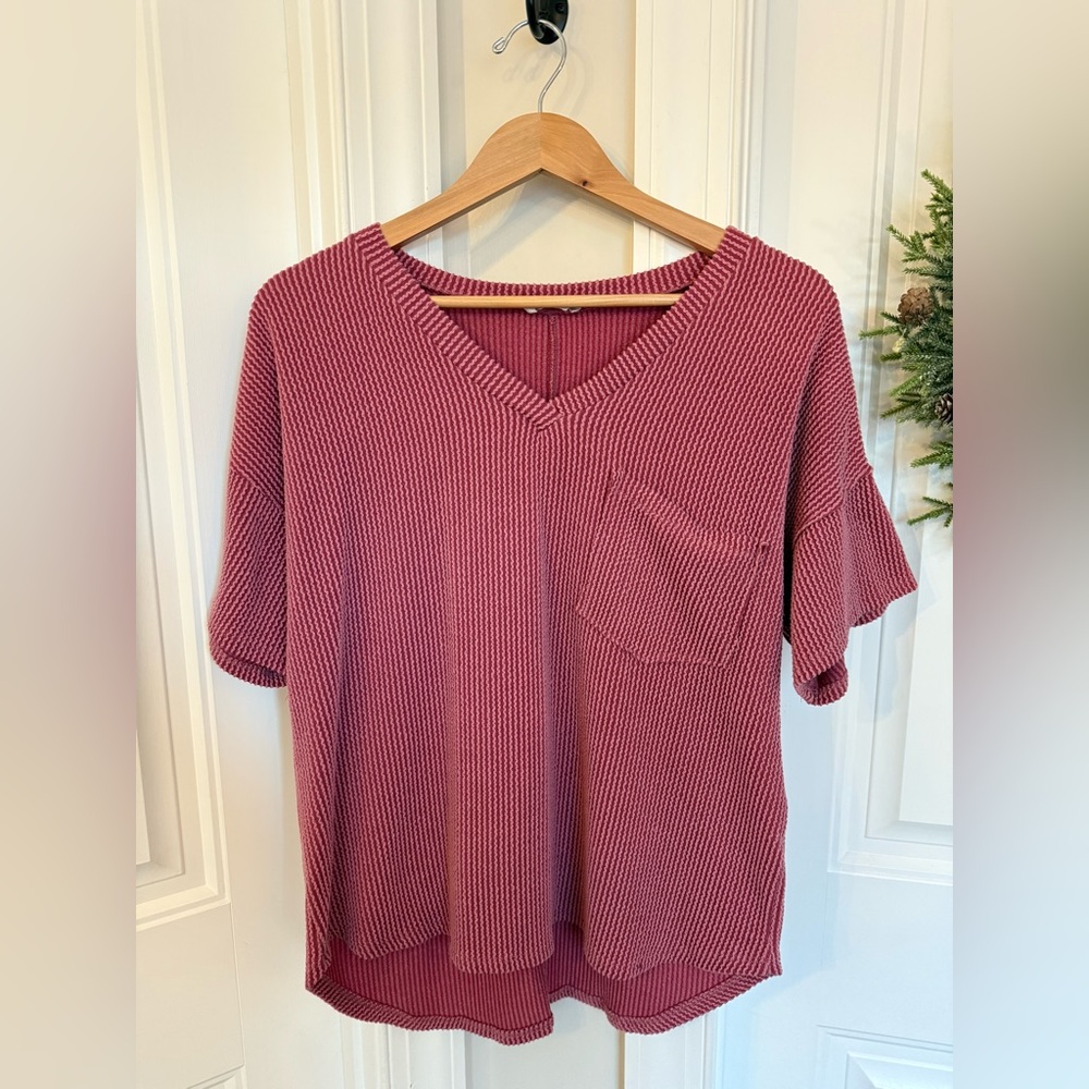 Altar'd State Alessia Ribbed Tunic Top